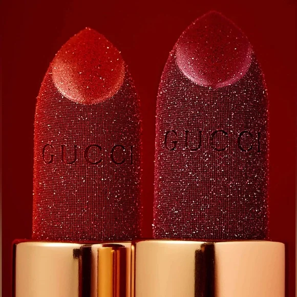 Gucci Velvet Lipstick Limited Edition #505 Janet Rust (Sparkly Red) - Picture 9 of 13